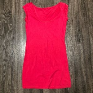 Moda International Bright Pink Fitted Tank Top/Mini Dress XS